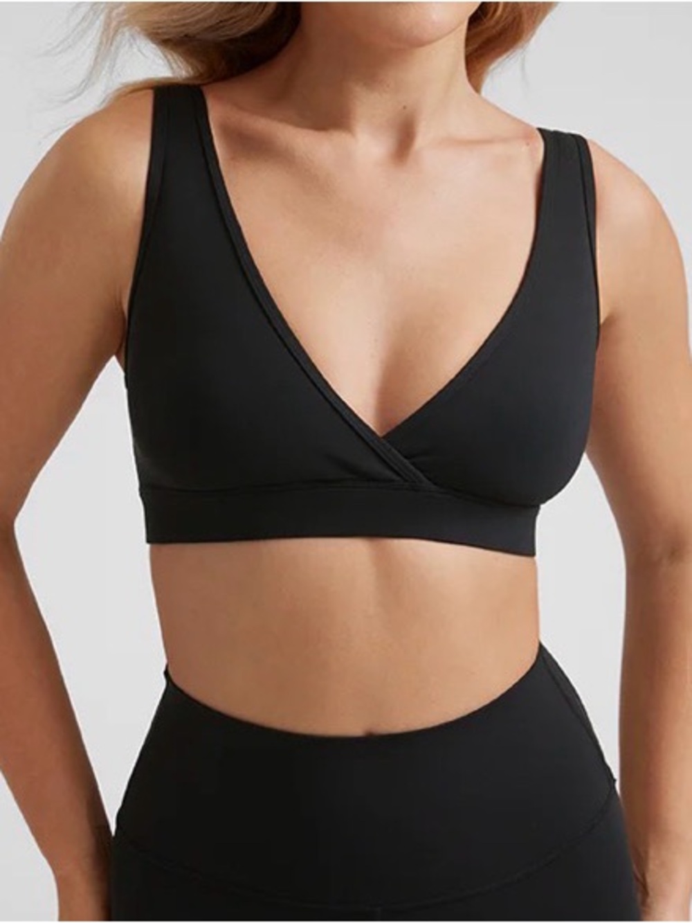 CRZ YOGA Butterluxe Maternity Nursing Bra NWT Black S Wireless